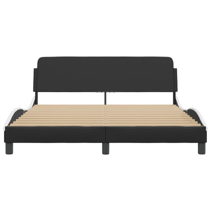 vidaXL Bed Frame without Mattress Platform Bedstead Bed Base Faux Leather-3