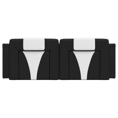 vidaXL Headboard Cushion Hanging Upholstered Pillow Back Bedroom Faux Leather-2
