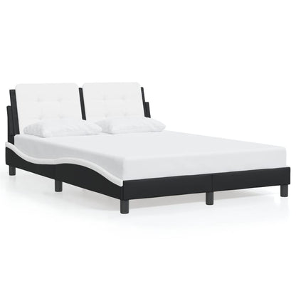vidaXL Bed Frame with Headboard Base Mattress Foundation Furniture Faux Leather-8