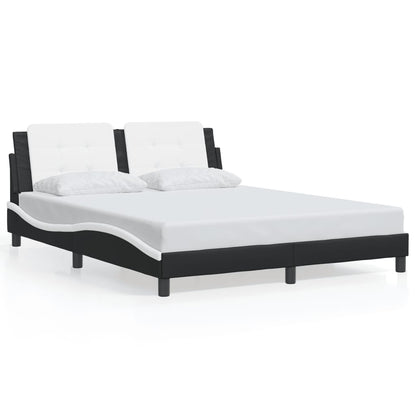 vidaXL Bed Frame with Headboard Base Mattress Foundation Furniture Faux Leather-7