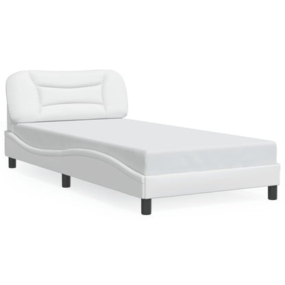 vidaXL Bed Frame with LED Lights Base Platform Bedroom Furniture Faux Leather-17