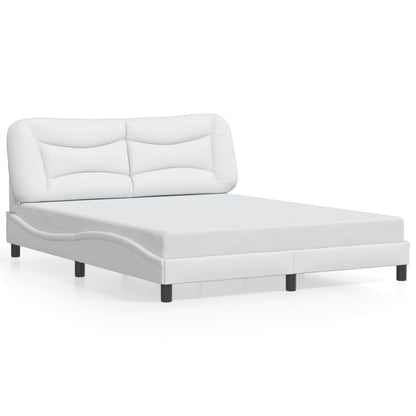 vidaXL Bed Frame with LED Lights Base Platform Bedroom Furniture Faux Leather-15