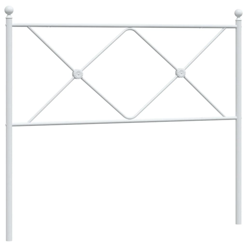 vidaXL Metal Headboard with Back Support Steel Construction Bedroom Furniture-4
