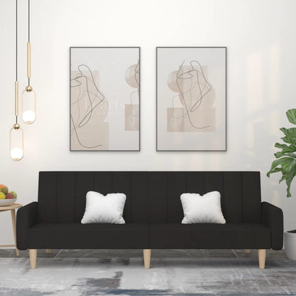 vidaXL 2-Seater Sofa Bed Accent Upholstered Loveseat Sleeper Couch Fabric-0