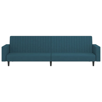 vidaXL 2-Seater Sofa Bed Blue Velvet