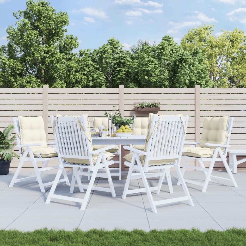 vidaXL Lowback Chair Cushions Seat Pad Patio Outdoor Garden Oxford Fabric-5