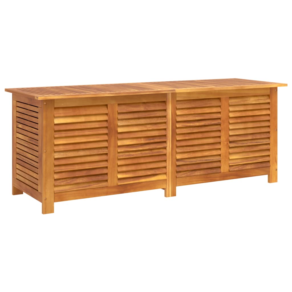 vidaXL Garden Storage Box with Louver Outdoor Furniture Solid Wood Acacia-3