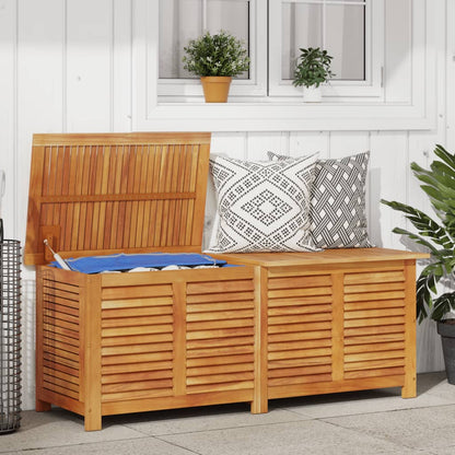 vidaXL Garden Storage Box with Louver Outdoor Furniture Solid Wood Acacia-5