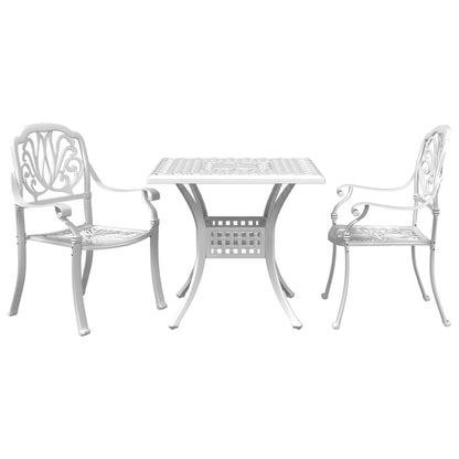 vidaXL Bistro Set Table and Chair Garden Outdoor Patio Furniture Cast Aluminum-0