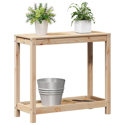 vidaXL Potting Table with Shelf Storage Workbench Outdoor Solid Wood Pine