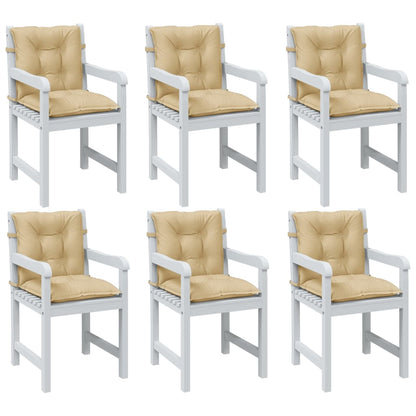 vidaXL Lowback Chair Cushions Seat Pad Outdoor Garden Patio Furniture Fabric-11