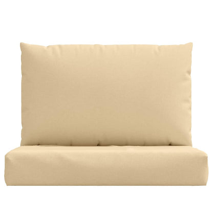 vidaXL Pallet Cushions 2 pcs Melange Beige Fabric-2