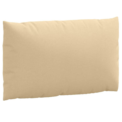 vidaXL Pallet Cushions 2 pcs Melange Beige Fabric-4