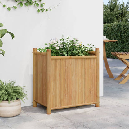 vidaXL Planter Raised Garden Bed Flower Pot Plant Stand Outdoor Balcony Bamboo-2
