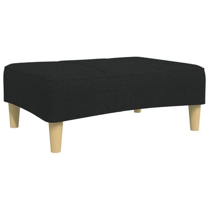 vidaXL Footstool Black 30.3"x21.7"x12.2" Fabric-0