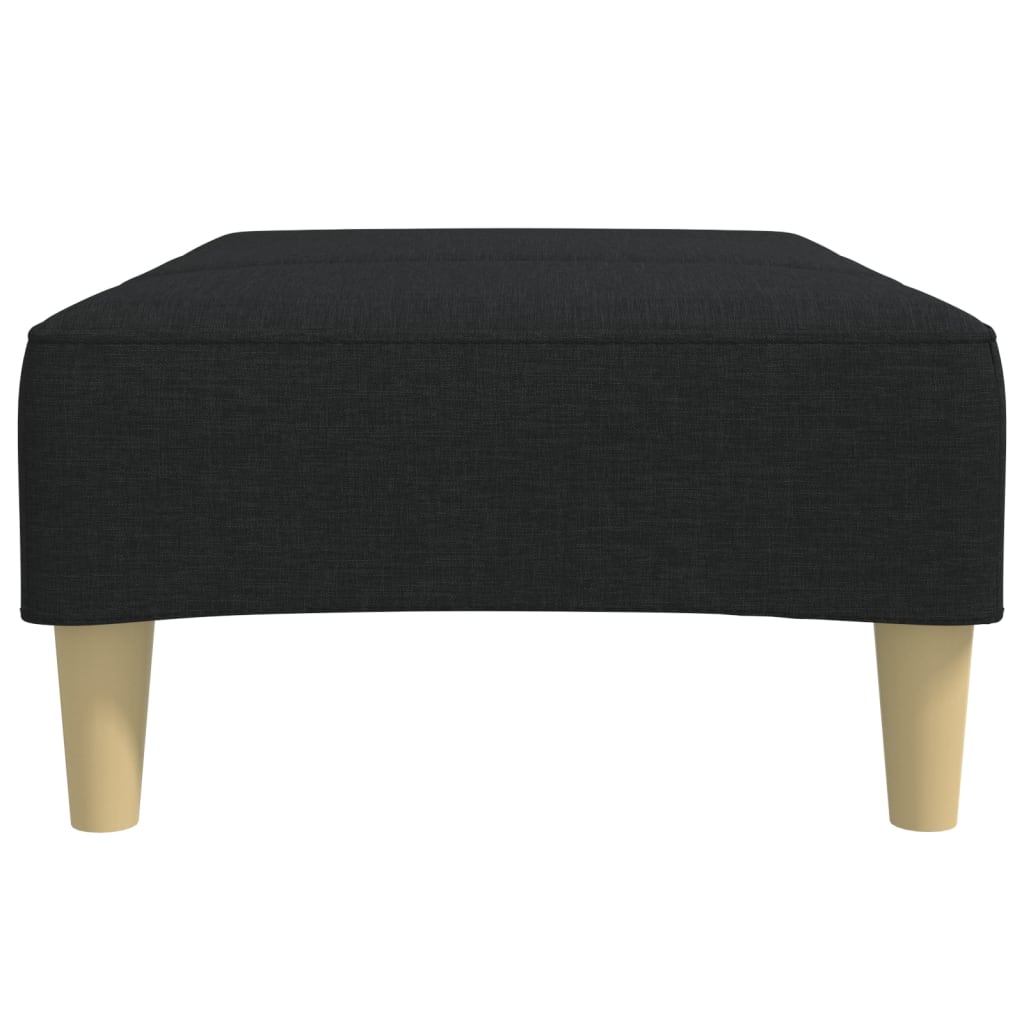 vidaXL Footstool Black 30.3"x21.7"x12.2" Fabric-4