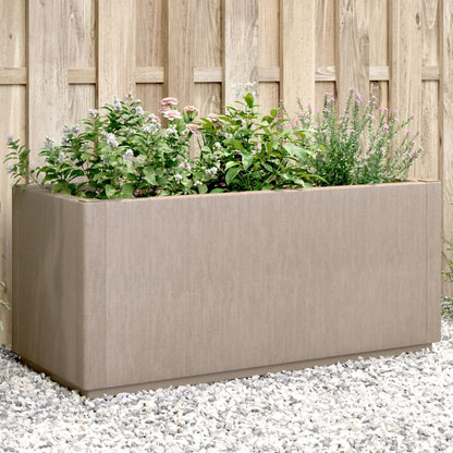 vidaXL Garden Planter Light Brown 31.5"x14.2"x13.8" PP-1