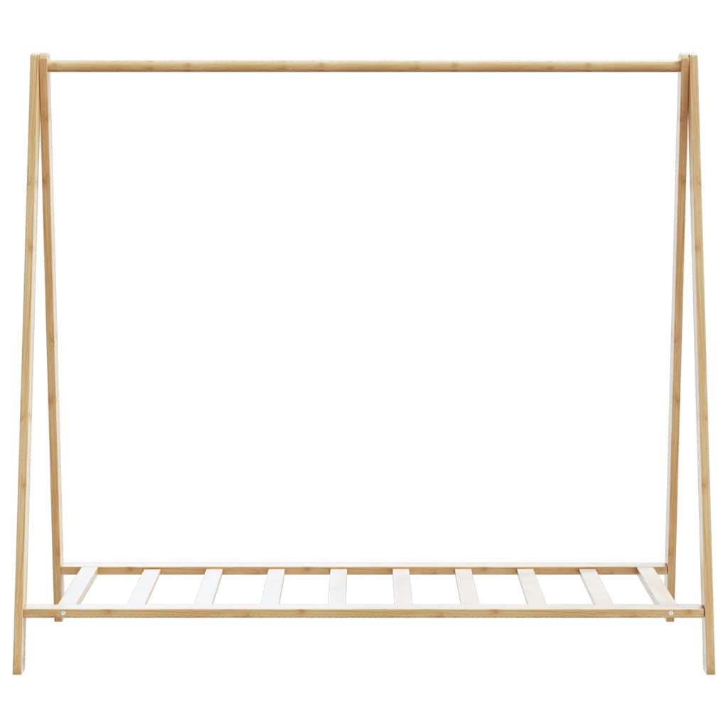 vidaXL Clothes Rack with Shelves 41.7"x13.4"x40.2" Bamboo-3