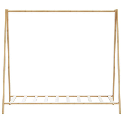 vidaXL Clothes Rack with Shelves 41.7"x13.4"x40.2" Bamboo-3