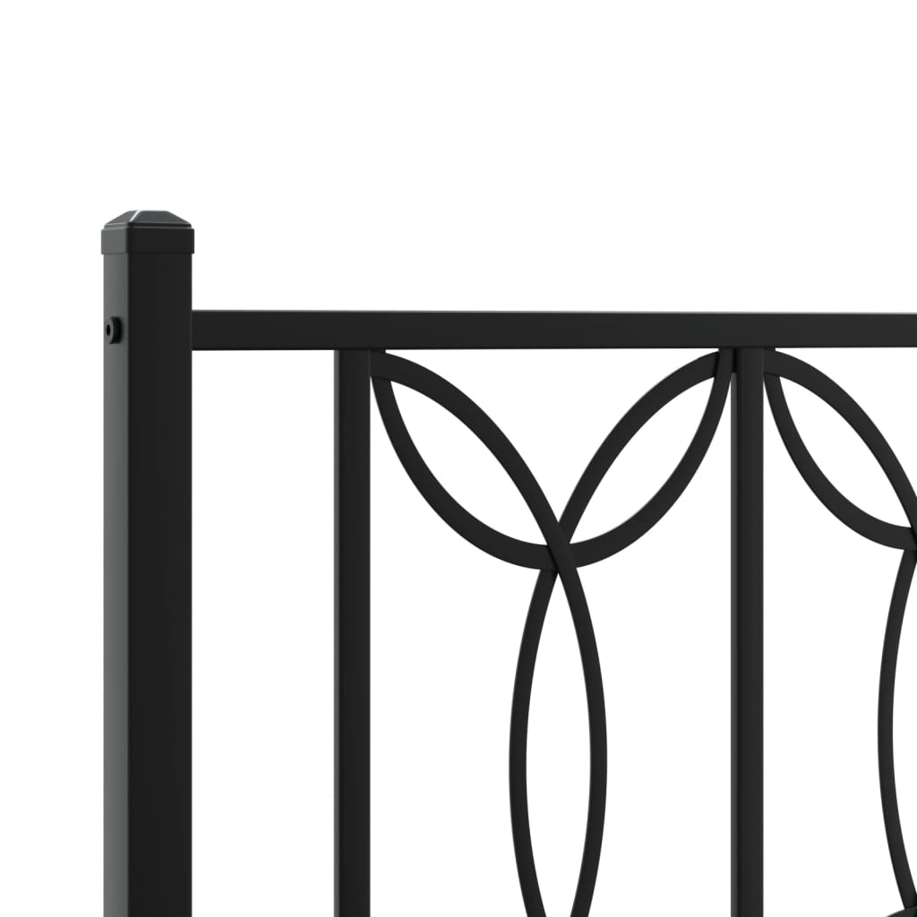 vidaXL Metal Headboard Bed Header with Back Support Home Bedroom Furniture