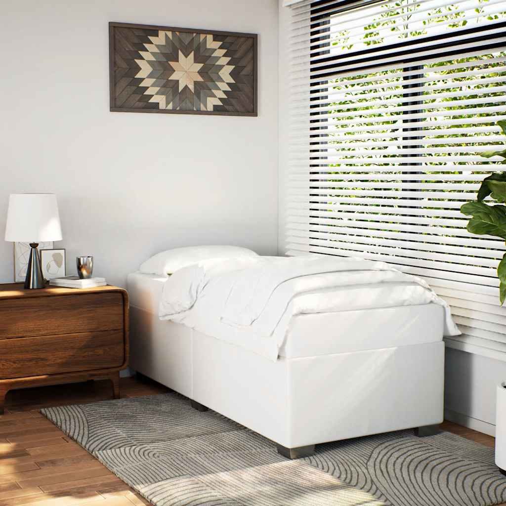 vidaXL Bed Frame without Mattress Upholstered Platform Base Bedroom Faux Leather-6