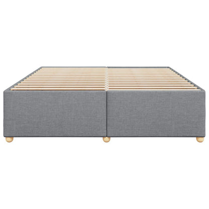 vidaXL Bed Frame without Mattress Upholstered Platform Base Bedroom Fabric-3