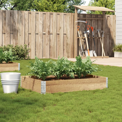 vidaXL Garden Planter Foldable Flower Box Pot Outdoor Patio Solid Wood Pine-5