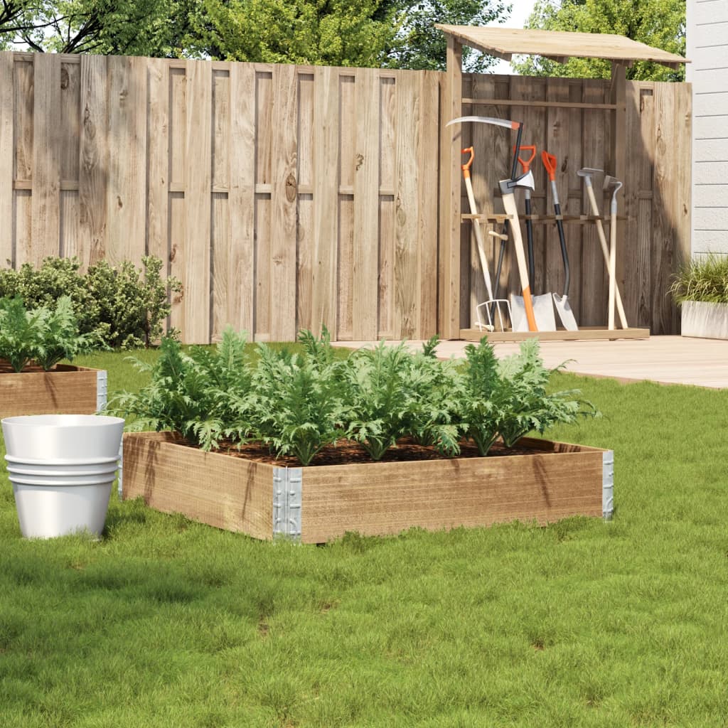 vidaXL Garden Planter Foldable Flower Box Pot Outdoor Patio Solid Wood Pine-7