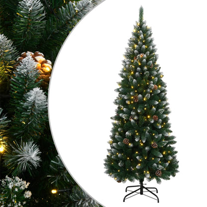 vidaXL Artificial Christmas Tree 300 LEDs 82.7"-0
