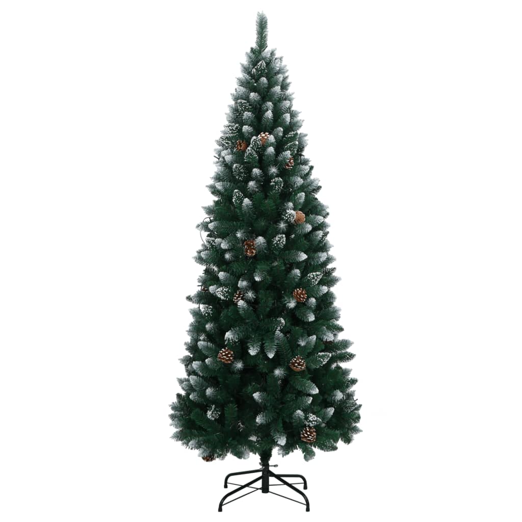 vidaXL Artificial Christmas Tree 300 LEDs 82.7"-2