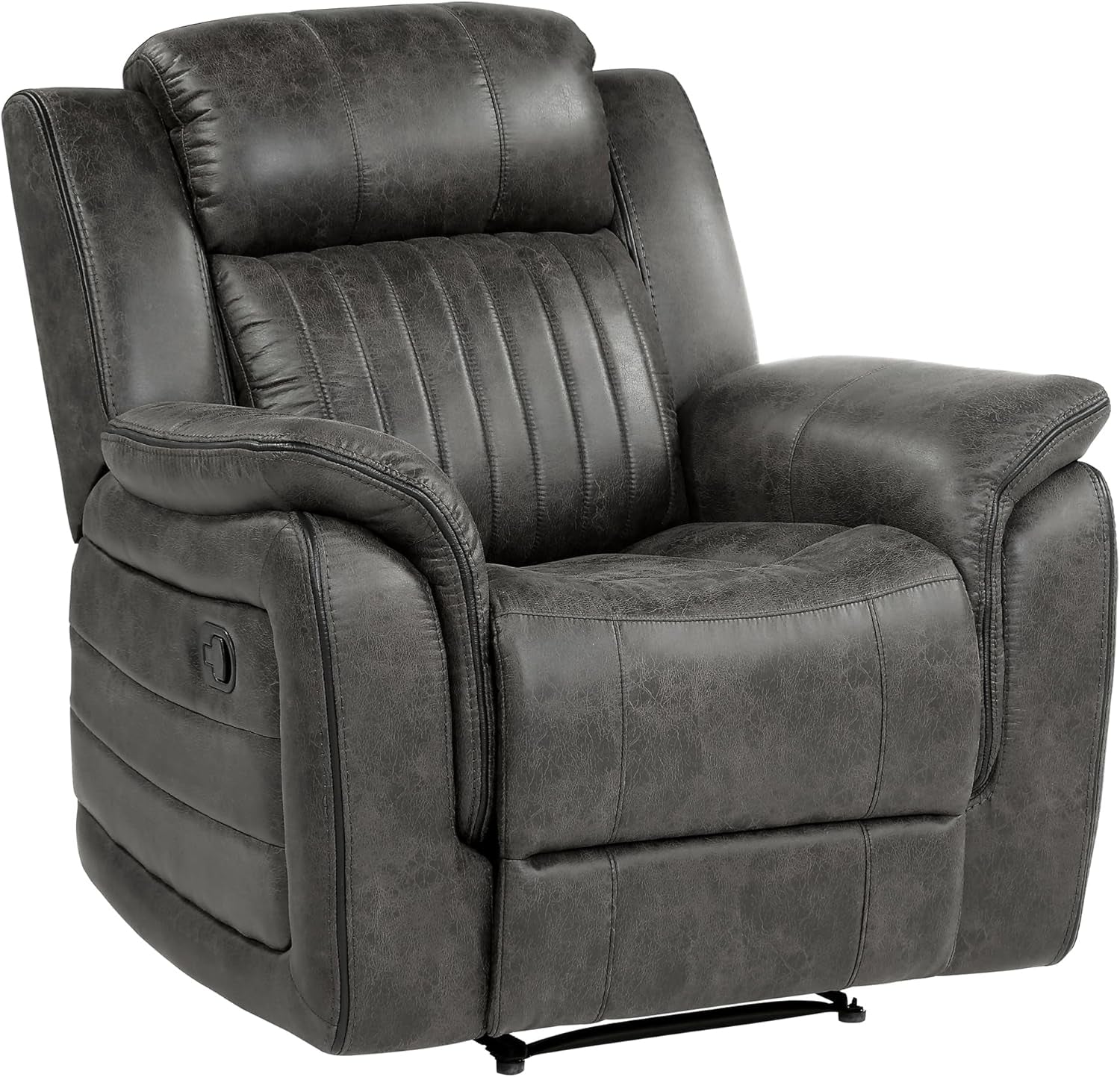 Brownish Gray Microfiber Recliner Set Sofa, Loveseat, Chair-3