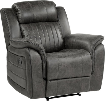 Brownish Gray Microfiber Recliner Set Sofa, Loveseat, Chair-3