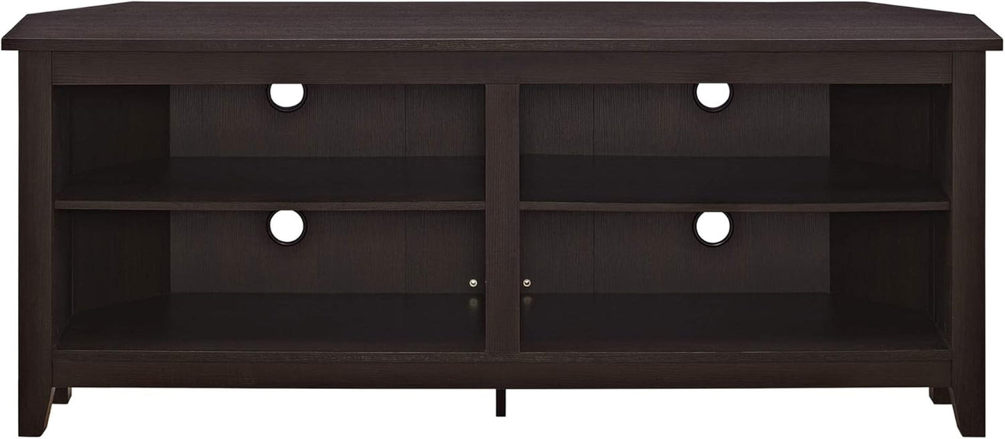 Maxwell Classic 2 Shelf Corner TV Stand for Tvs up to 65 Inches, 58 Inch, Espresso-1