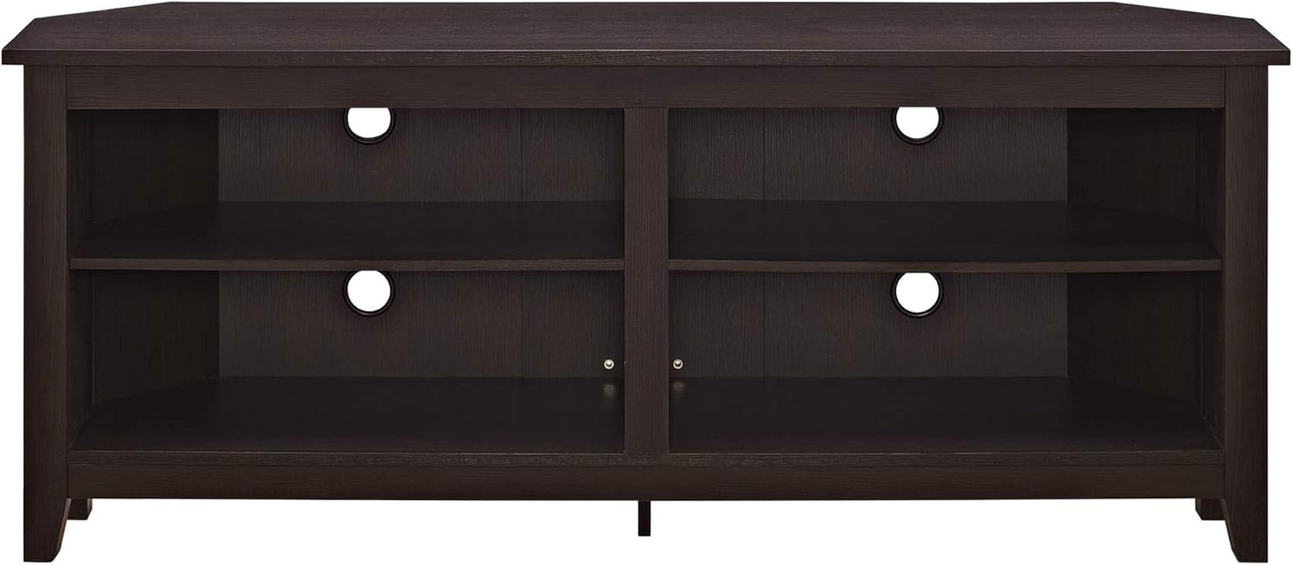 Maxwell Classic 2 Shelf Corner TV Stand for Tvs up to 65 Inches, 58 Inch, Espresso-1