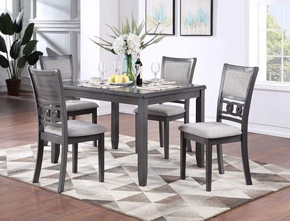 Gia 5-Piece Dining Set with 1 Table and 4 Chairs-0
