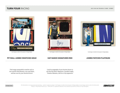 2025 Panini Turn Four Racing Hobby Box | Columbia Sports Cards