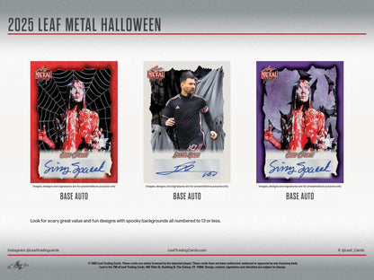 2025 Leaf Metal Halloween Hobby Box | Columbia Sports Cards