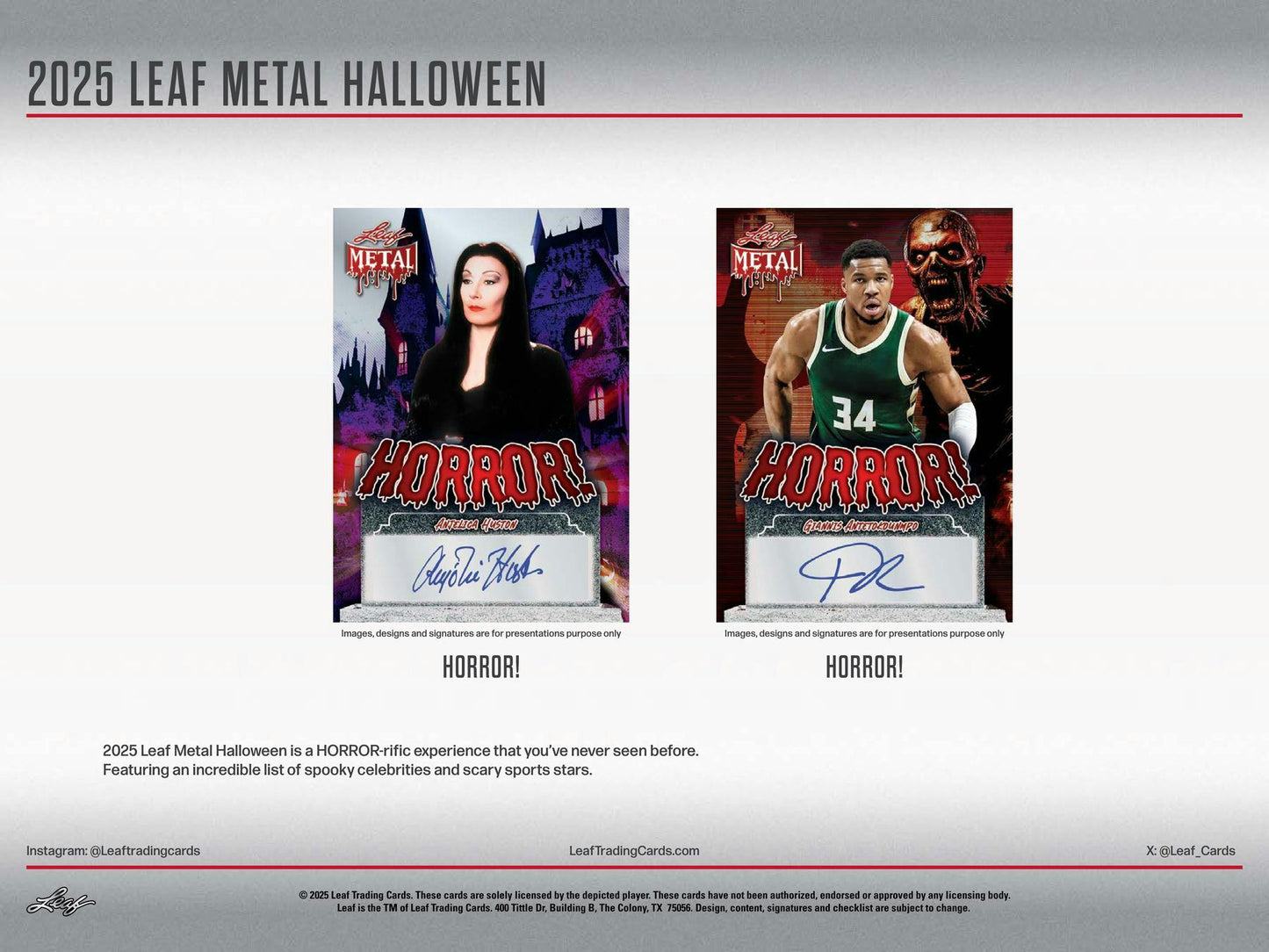 2025 Leaf Metal Halloween Hobby Box | Columbia Sports Cards