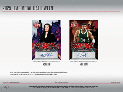 2025 Leaf Metal Halloween Hobby Box | Columbia Sports Cards