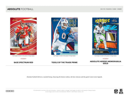 2025 Panini Absolute Football Hobby Box | Columbia Sports Cards