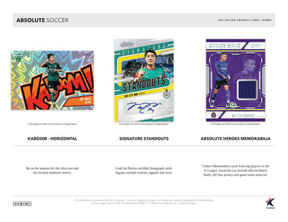 2025 Panini Absolute K League Soccer Hobby Box | Columbia Sports Cards
