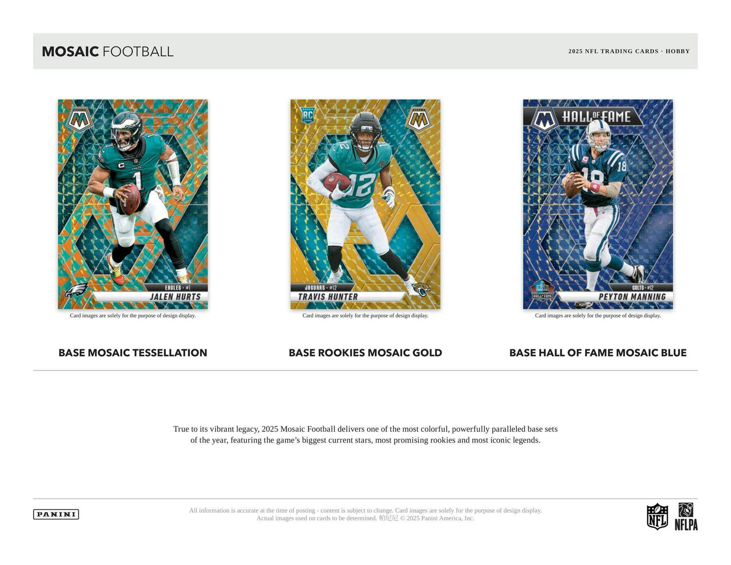 2025 Panini Mosaic Football Hobby Box | Columbia Sports Cards