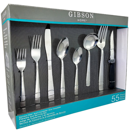Gibson Home Palmore Plus 55 Piece Flatware Set-0