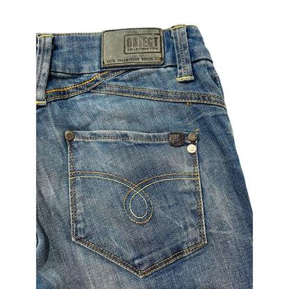 Object Blue Cotton Women's Jeans