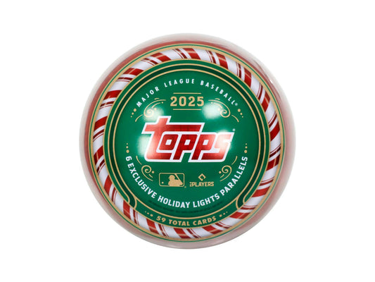 2025 Topps Holiday Baseball Tin

Topps Holiday Baseball Collector Tin Display

Exclusive Holiday Lights Parallels from Topps Holiday