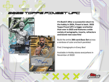 2025 Topps UFC Finest Hobby Box | Columbia Sports Cards