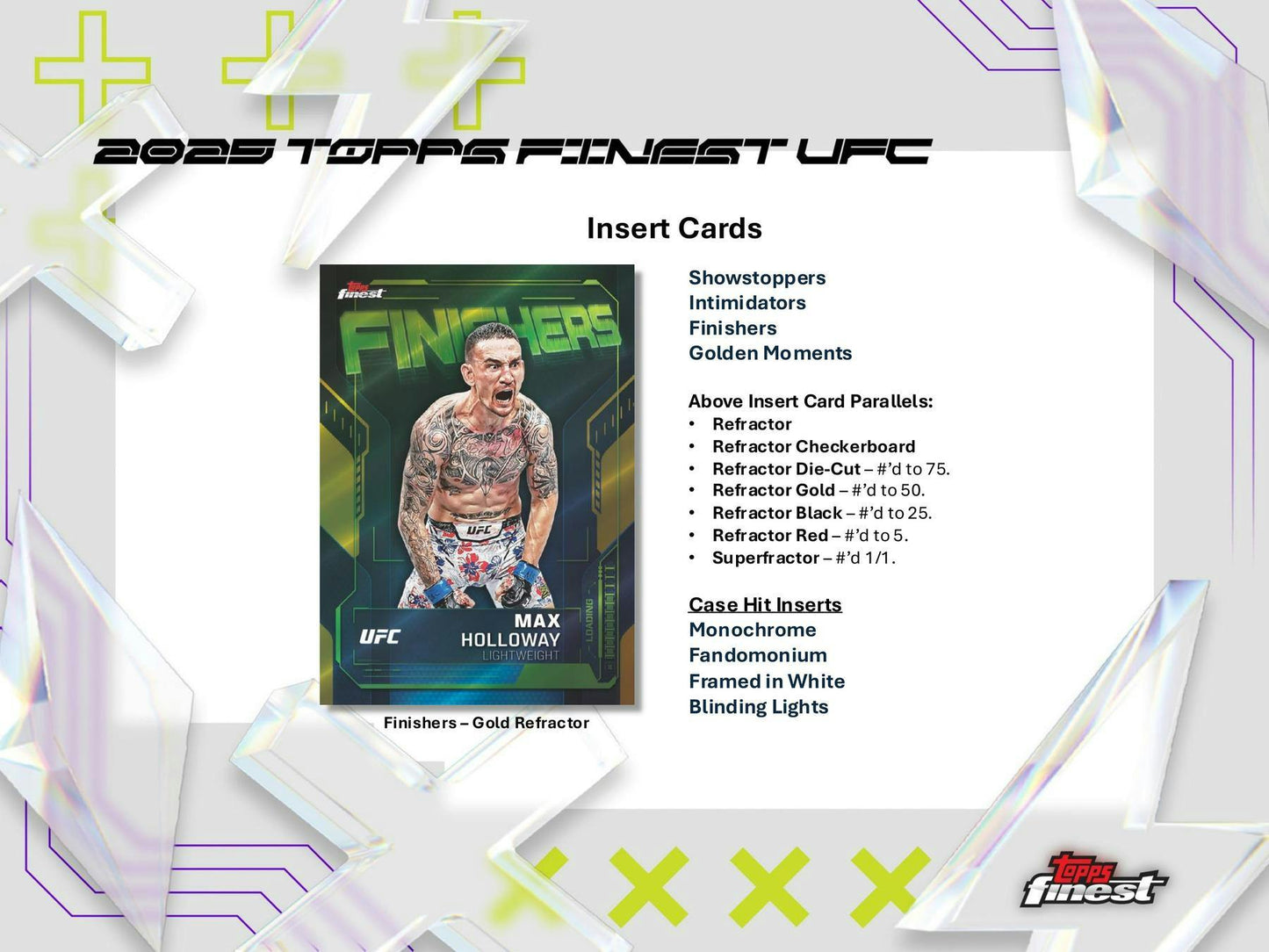 2025 Topps UFC Finest Hobby Box | Columbia Sports Cards