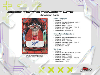 2025 Topps UFC Finest Hobby Box | Columbia Sports Cards
