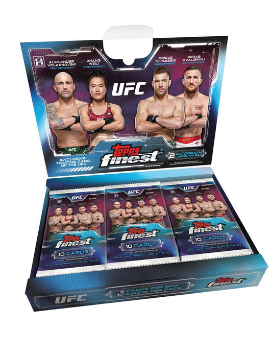 2025 Topps UFC Finest Hobby Box

Topps UFC Finest Autographs and Refractors

2025 UFC Finest Inserts and Parallels

Topps UFC Finest Case Hit Monochrome Cards

UFC Finest Hobby Box Packaging
