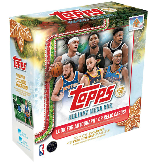 2025/26 Topps Holiday Basketball Mega Box

Topps Holiday Basketball Ornament Card

Hidden Elf and Glitter Holiday Parallels